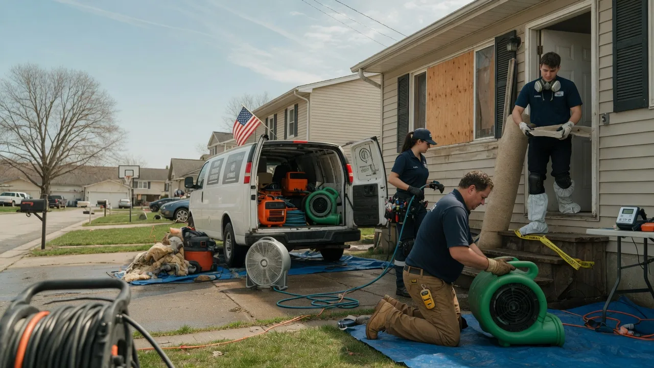 Water Damage Restoration in Bluffton, IN near me